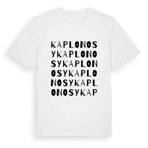 Kaplonosy ordlek t-shirt – ekologisk bomull t-shirt från Pinshirt