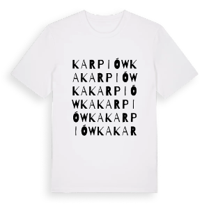 Karpiówka ordlek t-shirt – ekologisk bomull t-shirt från Pinshirt