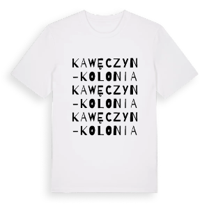 Kawęczyn-Kolonia ordlek t-shirt – ekologisk bomull t-shirt från Pinshirt