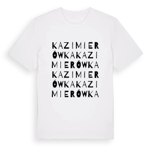 Kazimierówka ordlek t-shirt – ekologisk bomull t-shirt från Pinshirt
