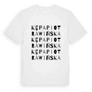 Kępa Piotrawińska ordlek t-shirt – ekologisk bomull t-shirt från Pinshirt