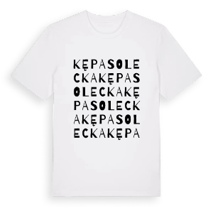 Kępa Solecka ordlek t-shirt – ekologisk bomull t-shirt från Pinshirt