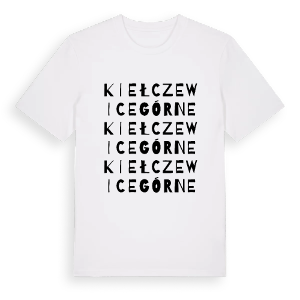 Kiełczewice Górne ordlek t-shirt – ekologisk bomull t-shirt från Pinshirt