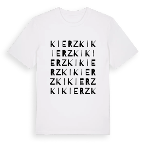 Kierzki ordlek t-shirt – ekologisk bomull t-shirt från Pinshirt