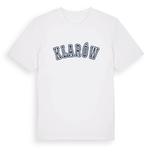 Klarów college t-shirt – ekologisk bomull t-shirt från Pinshirt