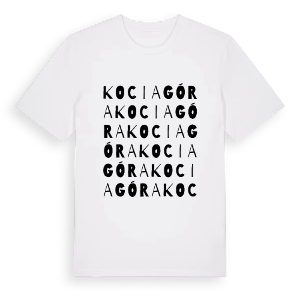 Kocia Góra ordlek t-shirt – ekologisk bomull t-shirt från Pinshirt