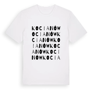 Kocianów ordlek t-shirt – ekologisk bomull t-shirt från Pinshirt