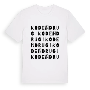 Kodeń Drugi ordlek t-shirt – ekologisk bomull t-shirt från Pinshirt