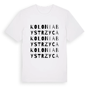 Kolonia Bystrzyca ordlek t-shirt – ekologisk bomull t-shirt från Pinshirt