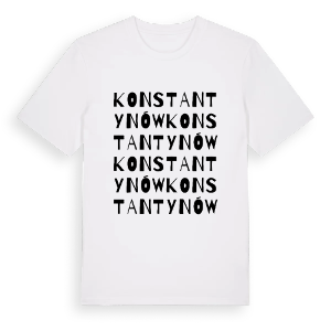 Konstantynów ordlek t-shirt – ekologisk bomull t-shirt från Pinshirt