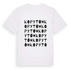 Kopytów ordlek t-shirt – ekologisk bomull t-shirt från Pinshirt