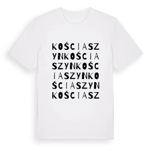 Kościaszyn ordlek t-shirt – ekologisk bomull t-shirt från Pinshirt
