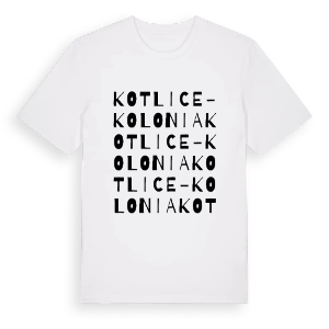 Kotlice-Kolonia ordlek t-shirt – ekologisk bomull t-shirt från Pinshirt