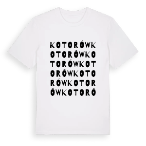 Kotorów ordlek t-shirt – ekologisk bomull t-shirt från Pinshirt