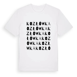 Kozłówka ordlek t-shirt – ekologisk bomull t-shirt från Pinshirt