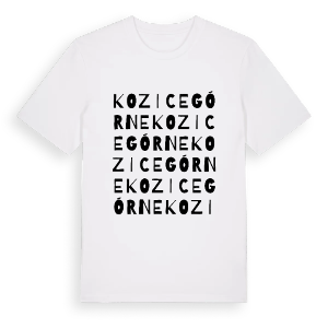 Kozice Górne ordlek t-shirt – ekologisk bomull t-shirt från Pinshirt