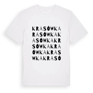 Krasówka ordlek t-shirt – ekologisk bomull t-shirt från Pinshirt