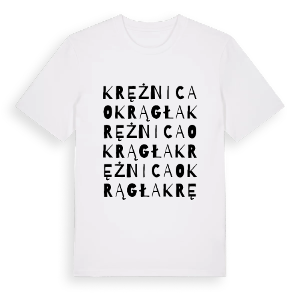Krężnica Okrągła ordlek t-shirt – ekologisk bomull t-shirt från Pinshirt