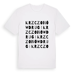 Krzczonów Drugi ordlek t-shirt – ekologisk bomull t-shirt från Pinshirt