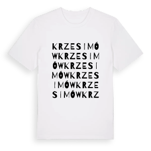 Krzesimów ordlek t-shirt – ekologisk bomull t-shirt från Pinshirt