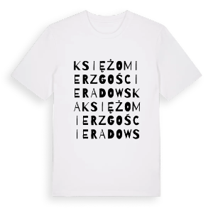 Księżomierz Gościeradowska ordlek t-shirt – ekologisk bomull t-shirt från Pinshirt