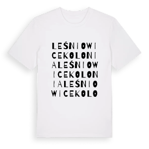 Leśniowice Kolonia ordlek t-shirt – ekologisk bomull t-shirt från Pinshirt