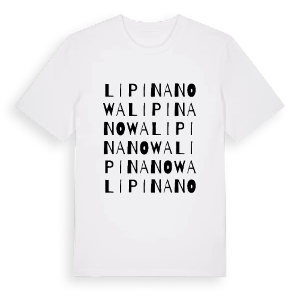 Lipina Nowa ordlek t-shirt – ekologisk bomull t-shirt från Pinshirt
