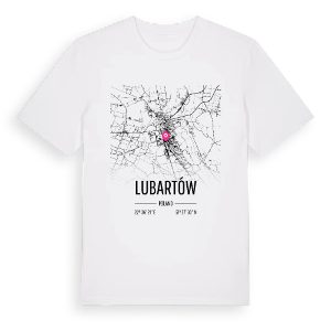 Lubartów karta t-shirt – ekologisk bomull t-shirt från Pinshirt
