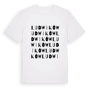 Ludwików ordlek t-shirt – ekologisk bomull t-shirt från Pinshirt
