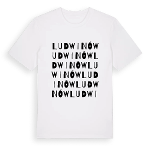 Ludwinów ordlek t-shirt – ekologisk bomull t-shirt från Pinshirt