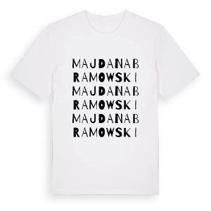Majdan Abramowski ordlek t-shirt – ekologisk bomull t-shirt från Pinshirt