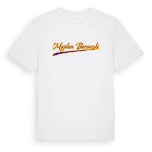 Majdan Borowski baseball t-shirt – ekologisk bomull t-shirt från Pinshirt