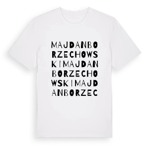 Majdan Borzechowski ordlek t-shirt – ekologisk bomull t-shirt från Pinshirt