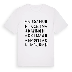 Majdan Moniacki ordlek t-shirt – ekologisk bomull t-shirt från Pinshirt