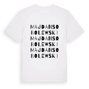 Majdan Sobolewski ordlek t-shirt – ekologisk bomull t-shirt från Pinshirt