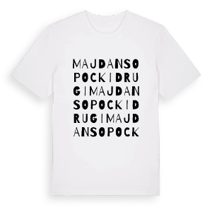 Majdan Sopocki Drugi ordlek t-shirt – ekologisk bomull t-shirt från Pinshirt