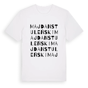Majdan Stuleński ordlek t-shirt – ekologisk bomull t-shirt från Pinshirt