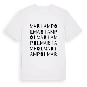 Mariampol ordlek t-shirt – ekologisk bomull t-shirt från Pinshirt