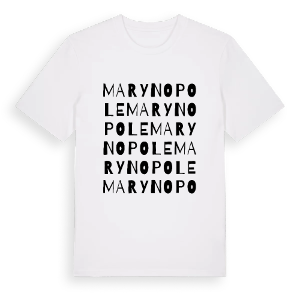 Marynopole ordlek t-shirt – ekologisk bomull t-shirt från Pinshirt