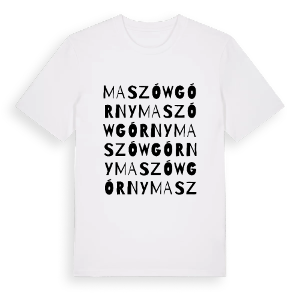 Maszów Górny ordlek t-shirt – ekologisk bomull t-shirt från Pinshirt