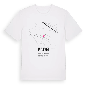 Matygi karta t-shirt – ekologisk bomull t-shirt från Pinshirt