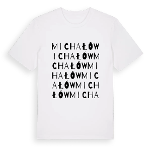 Michałów ordlek t-shirt – ekologisk bomull t-shirt från Pinshirt