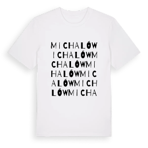 Michalów ordlek t-shirt – ekologisk bomull t-shirt från Pinshirt