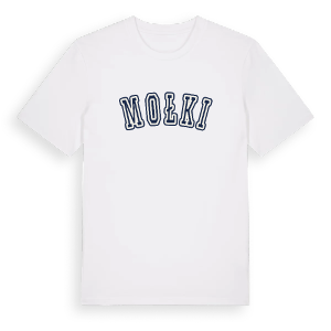 Mołki college t-shirt – ekologisk bomull t-shirt från Pinshirt