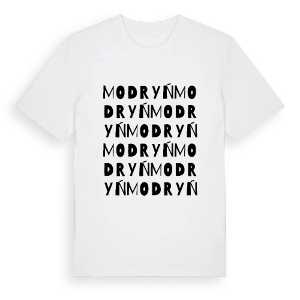 Modryń ordlek t-shirt – ekologisk bomull t-shirt från Pinshirt