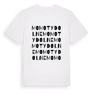 Momoty Dolne ordlek t-shirt – ekologisk bomull t-shirt från Pinshirt