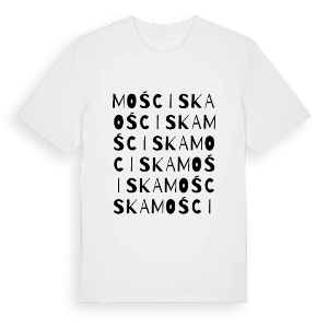 Mościska ordlek t-shirt – ekologisk bomull t-shirt från Pinshirt