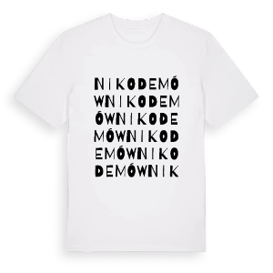 Nikodemów ordlek t-shirt – ekologisk bomull t-shirt från Pinshirt