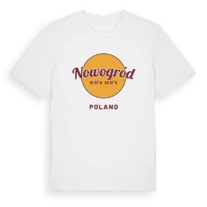 Nowogród cirkel t-shirt – ekologisk bomull t-shirt från Pinshirt