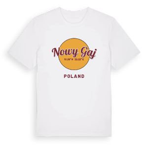 Nowy Gaj cirkel t-shirt – ekologisk bomull t-shirt från Pinshirt